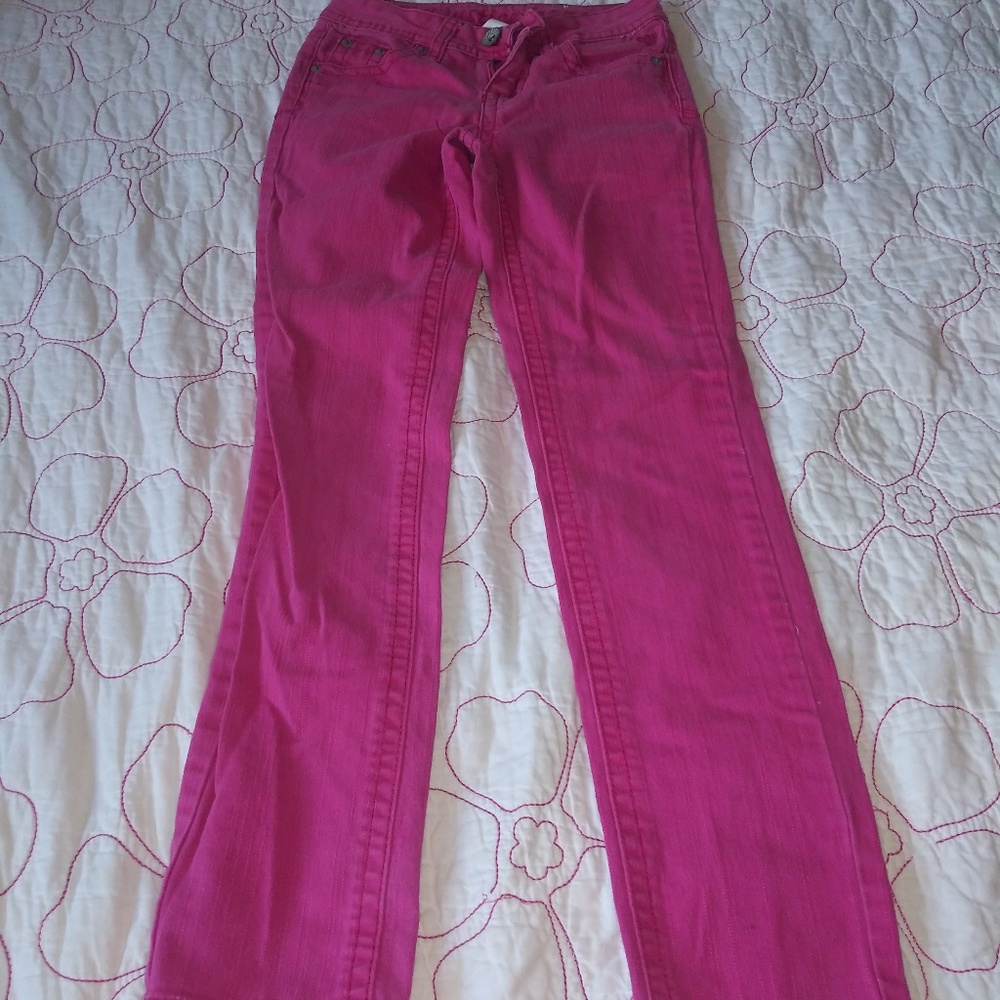 Girls pink jeans